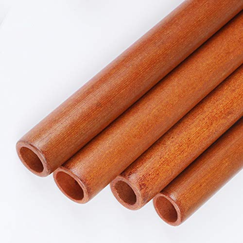 WEIKAI LIMITED Bamboo Wooden Wood Wind Chimes Outdoor Brown 10 Tube Natural Soothing Sound, Suitable for Outdoor Indoor Balcony (Brown)