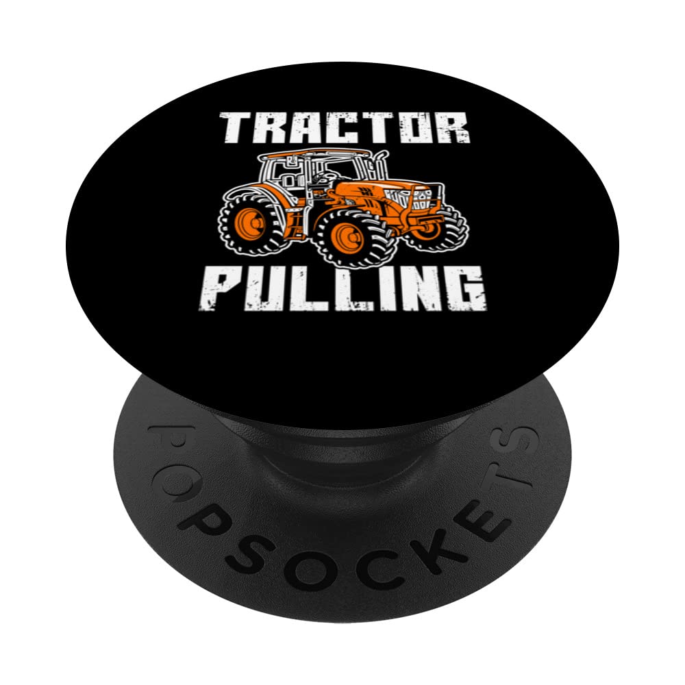 Tractor Pulling Motorsport Funny Tractor Driver PopSockets Swappable PopGrip