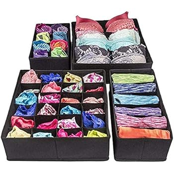 PUBAMALL Closet Underwear Organizer Drawer Divide by para ropa interior