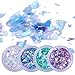 BORN PRETTY Fluorescent Glass Paper Nail Flakies Irregular Paillette Nail Art Glitter Sequins Flakes 4 Colors