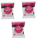 Hario 01 100-Count Coffee White Paper Filters, 3-Pack Set (Total of 300 Sheets) (Japan import)