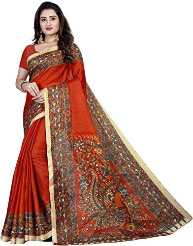 Women's Bhagalpuri Khadi Cotton Silk Saree With Blouse Piece