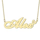 Alex Personalized Name Necklaces 18K Gold Plated