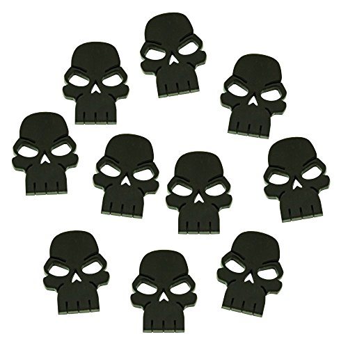 Skull Tokens (Casualty Markers, Black, Set of 10)