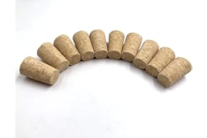 Aliotech 10PCS Natural Soft Wood Corks Tapered Wooden Bottle Stopper