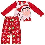 Elf on the Shelf Red Fleece Pajamas for girls