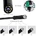 USB Endoscope Borescope Inspection Camera for Android Phone with OTG/Type-c Device/PC, SOONHUA 2.0MP High Definition Borescope Waterproof with 6 Adjustable LEDs 7.0mm Lens Diameter 3.5M Rigid Cable