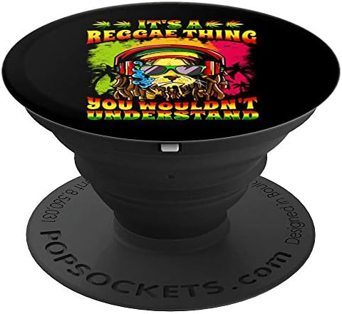 Reggae Lion Rasta Rastafarian Rastafari Pop Socket Gift - PopSockets Grip and Stand for Phones and Tablets