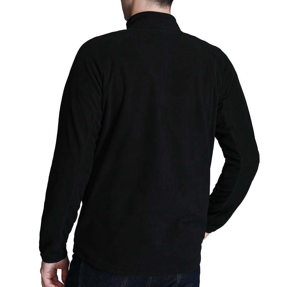 CAMEL CROWN Men\'s Fleece Jacket,Half-Zip Pullover Lightweight Soft Sweater for Fall and Winter