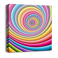 Canvas Wall Art Rainbow Canvas Prints Home Artwork Decoration for Living Room,Bedroom - 12x12 inches