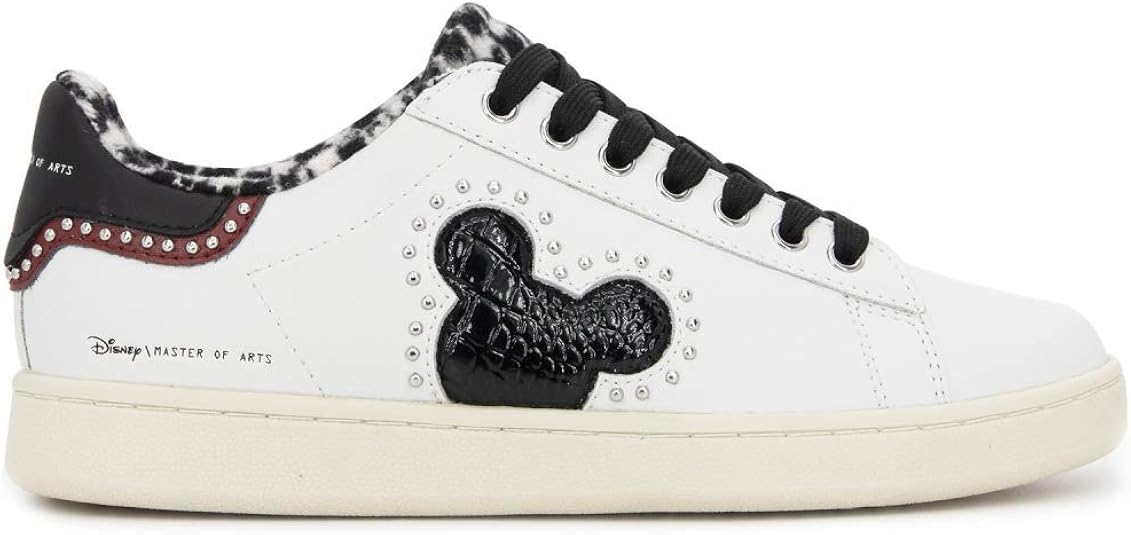 Moa Master of Arts Damen-Schuhe Disney Mickey Mouse Sport MD461 Schuhe Leder Weiß Mickey Mouse ...