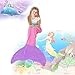 Zoom Cozy Mermaid Tail Blanket,All Season Warm Sleeping Bags for kids .Cute Gift(Pink and Purple) (S, Pink)