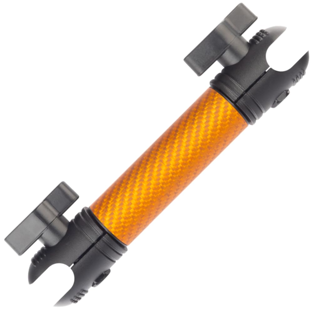 Bulletpoint Mounting Solutions Dash Mount 5.9" Arm Compatible with iPhone and Android Smartphones - Fits 20mm Attachment Ball (Matte Orange Carbon Fiber)