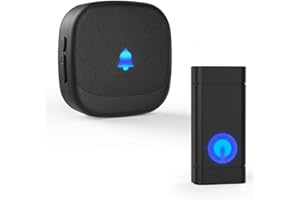 Wireless Doorbell Button 1000Ft Range 130dB Adjustable Volume 58 Chimes for Home Classroom Office Kids Room