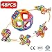 Crenova Magnetic Blocks, 48PCS Rainbow Magnetic Building Blocks