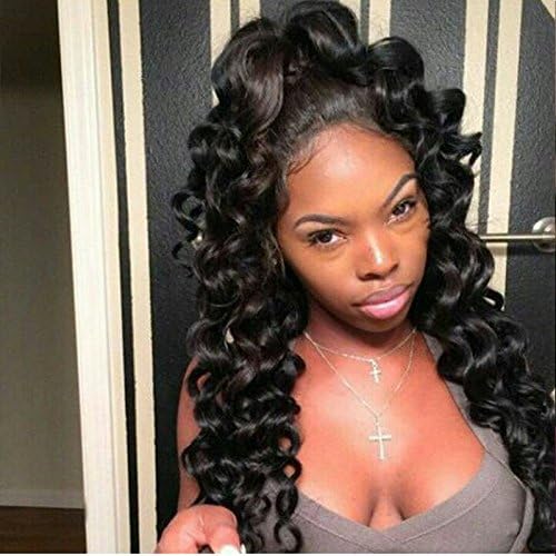 Jiaodong Diamond Virgin Grade Full Lace Human Hair Wigs For Black Women Glueless Virgin Indian Loose Deep Wave Full Lace Wigs