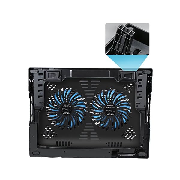 TECKNET-Laptop-Cooling-Pad-12-17-Ultra-Quiet-Gaming-Laptop-Cooler-Stand-with-Dual-Speed-Adjustable-Fans-and-LCD-Temperature-Display-Screen TECKNET Gaming Laptop Cooling Pad, Quiet Laptop Cooler Stand with Auto Temperature Control, LED Temperature and…