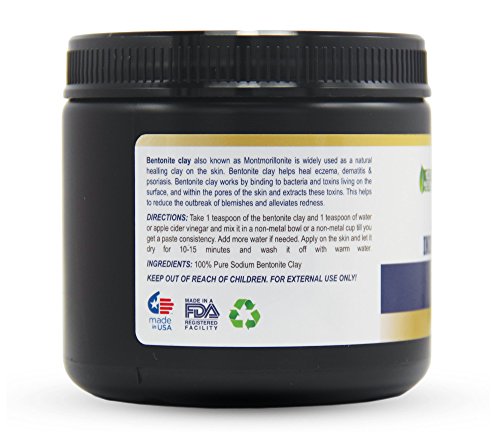 Indian Healing Bentonite Clay, 10 Oz (283 grams)
