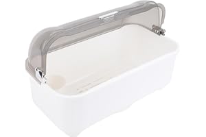 Generic Kitchen Counter Dish Drying Rack with Lid Cover Bottom Drain Hole Extra Large Incanus for Kitchen Bottles Draining Fu