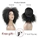 XTREND 6.5 Inch Hair Synthetic Short Kinky Curly Afro Wig Super Fluffy Wigs for Women 100g/Piece (Color 1B#)