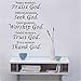 Thank God Wall Quote Sticker Decal Home Decor Vinyl Art Mural