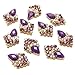 10Pcs DIY Shiny Metallic Rhinestones Crystal Phone Nail Art Tips Decorations 3D