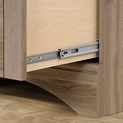 Sauder Harbor View Computer Desk with Hutch, Salt