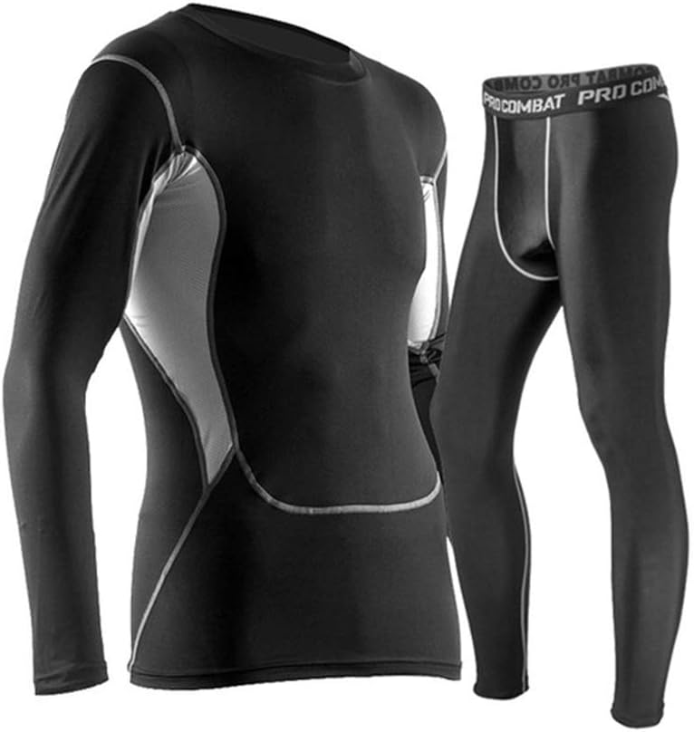 EBRICKON Long Johns Winter Thermal Underwear Sets Men Quick Dry Anti-Microbial Stretch