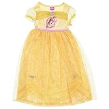 Disney Princess Little Girls' Belle Yellow Fantasy Nightgown 6