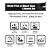 Industrial Replace Dymo Rhino A1805435 Permanent Vinyl Labels Tape, Compatible for DYMO Rhino 4200,5000,5200,6000,RhinoPro Label Maker, LabelWriter, White on Black, 1/2Inch x 18ft,(12mm x 5.5m),4-Pack