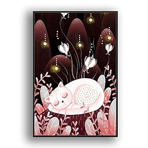Framed Canvas Wall Art for Living Room, Bedroom Flow in The Dream Canvas Prints for Modern Home Decoration Ready to Hang - 16"x24" inches