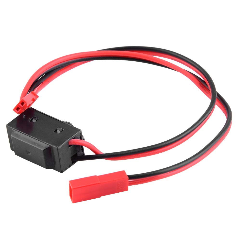 RC Light Control ESC, T Plug Male-Female Switch Cable Power Switch Fit for RC Model Car/Boat/Airplane