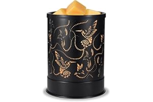 NAWAZA Wax Melt Warmer,Wax Melter and Candle Warmer for Scented Wax with 7 Colors LED Light,Electric Wax Warmer as Gifts for Mom Women(Hummingbird Flock)
