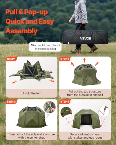 VEVOR 13x13 Pop-Up Gazebo Screen Tent Review: Spherical Canopy for Camping & Backyard image 33