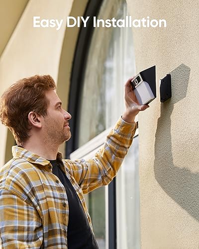 eufy Security Solar Wall Light Cam S120, Solar Security Cameras Wireless Outdoor, Camera, Forever Power, Motion Activated Light, AI Detection, IP65 Waterproof, Spotlight, No Monthly Fee