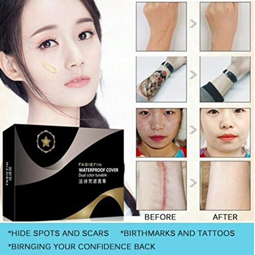 image for SuperUS 2-Colored Full Cover Liquid Concealer, Waterproof Smooth Matte