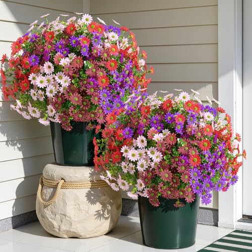 Alupssuc 40 Bundles Artificial Daisies Flowers Fake