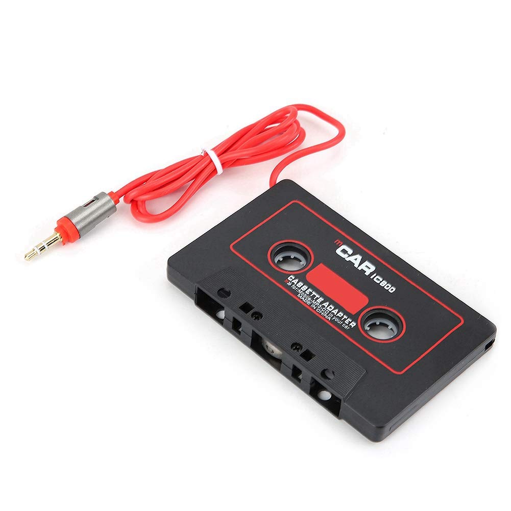 Dioche Car Cassette Player, Car Stereo Audio Aux Cassette Tape Adapter CD MD MP3 MP4 Player to 3.5mm Aux Audio for Mobile Phone, Compatible with Most Laptop and Computers