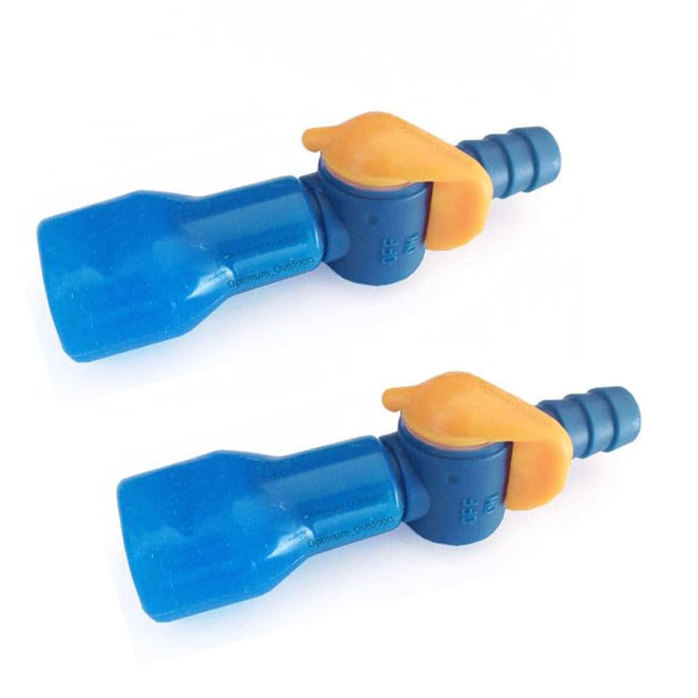 Pack of 2 x Straight Hydration Pack Bite Valves Replacement Drinking Mouthpiece