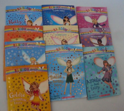Rainbow Fairies Book Set : Amelie the Seal Fairy - Whitney the Whale Fairy - Bella the Bunny Fairy - Lauren the Puppy Fairy - India the Moonstone Fairy - Ruby the Red Fairy (An Unofficial Box Set : Weather Fairies:Goldie the Sunshine Fairy - Crystal the Snow Fairy - Abigail the Breeze Fairy) Paperback – 2005