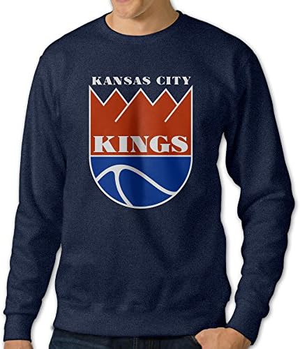 Kansas City Kings Logo Athletic Crewneck Sweat Shirts For Mens