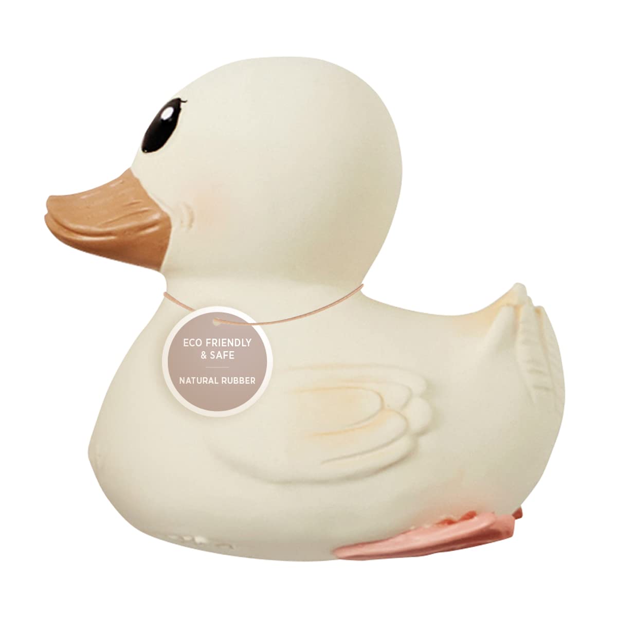 Iconic HEVEA Non-Toxic, Natural Rubber Duck Kawan Mini, Designed with no holes, Plastic-Free