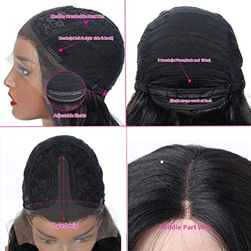 Lace-Front-Wigs-Human-Hair-Middle-Part-Curly-Wave-Lace-Front-Wigs-for-Black-Women-24-Inch-150-Density-Brazilian-Virgin-Human-Hair-Deep-Wave-Lace-Front-Wig-with-Baby-Hair-Natural-Color