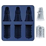 Freshlove Doctor Who Silicone Ice Cube Tray and Chocolate,candy,cookies Mold Maker - Tardis and Daleks