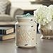 Candle Warmers ETC. Illumination Fragrance Warmer- Light-Up Warmer for Warming Scented Candle Wax Melts and Tarts or to Freshen Room, Cream Bless This Home