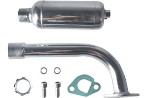 VCUJSUC Exhaust With Muffler For Predator 196cc 212cc GX160 GX200 Go Kart