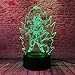 Dragon Ball Z Super Saiyan God Goku Action Figures 3D Table Lamp 7 Color Changing LED Night Light Baby Sleep Kids Toy Xmas Gifts