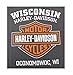 Harley-Davidson Men's Elongated Orange Bar & Shield Charcoal T-Shirt 30291961
