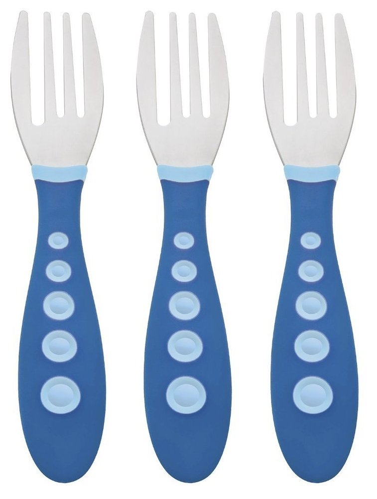 Gerber Graduates Kiddy Cutlery Forks, 3 Count Colors May Vary