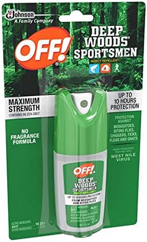 Deep Woods Off! for Sportsmen Insect Repellent I, Pump Spray, 100% DEET 1 fl oz,3 pk